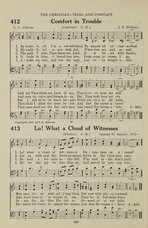 Service Hymnal: with responsive readings, appropriate for all Protestant religious activities page 332