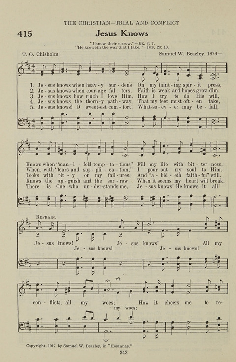 Service Hymnal: with responsive readings, appropriate for all Protestant religious activities page 334