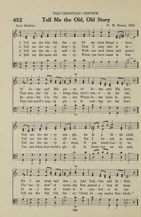 Service Hymnal: with responsive readings, appropriate for all Protestant religious activities page 372