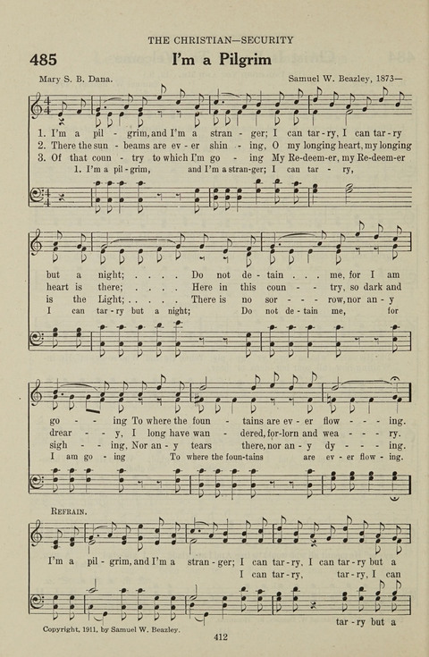 Service Hymnal: with responsive readings, appropriate for all Protestant religious activities page 404