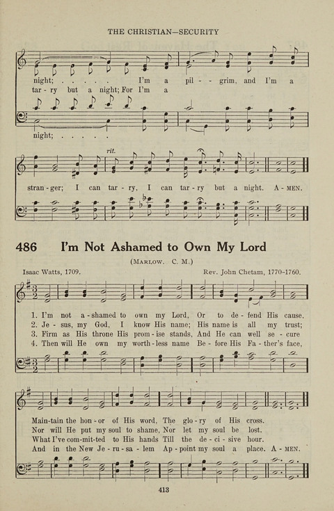 Service Hymnal: with responsive readings, appropriate for all Protestant religious activities page 405