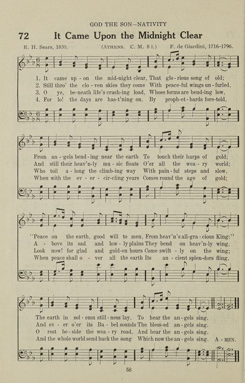 Service Hymnal: with responsive readings, appropriate for all Protestant religious activities page 50