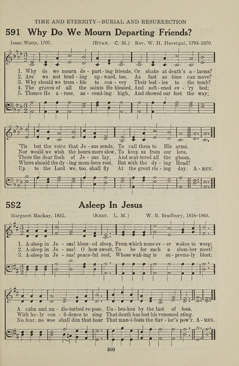 Service Hymnal: with responsive readings, appropriate for all Protestant religious activities page 501