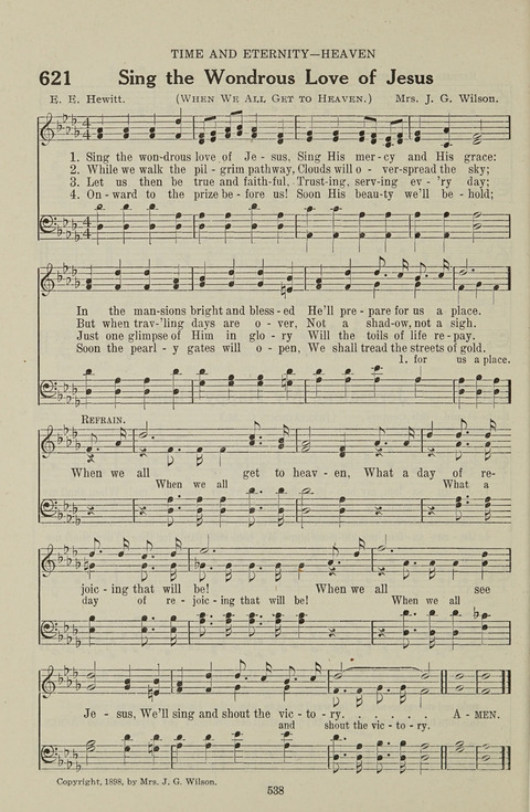 Service Hymnal: with responsive readings, appropriate for all Protestant religious activities page 530