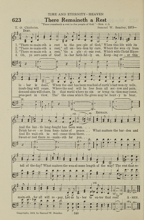 Service Hymnal: with responsive readings, appropriate for all Protestant religious activities page 532