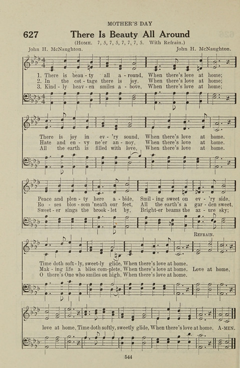 Service Hymnal: with responsive readings, appropriate for all Protestant religious activities page 536