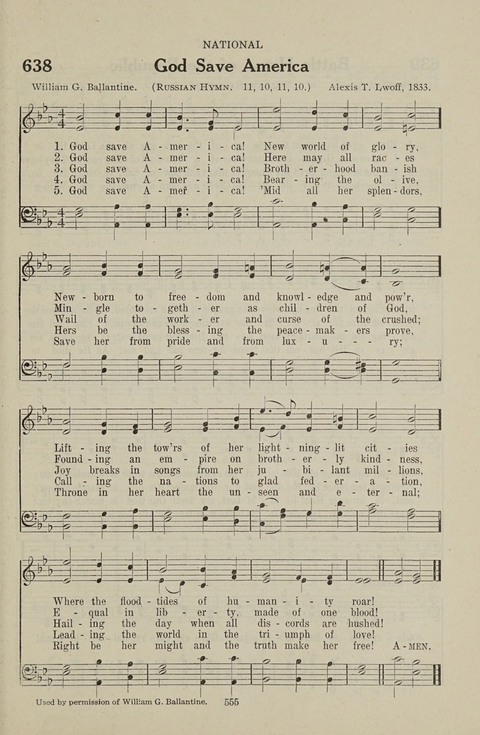 Service Hymnal: with responsive readings, appropriate for all Protestant religious activities page 547