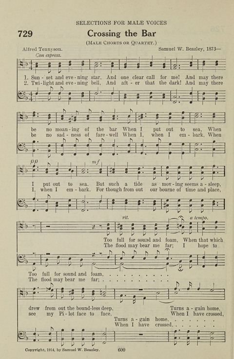 Service Hymnal: with responsive readings, appropriate for all Protestant religious activities page 592