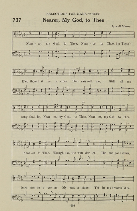 Service Hymnal: with responsive readings, appropriate for all Protestant religious activities page 600