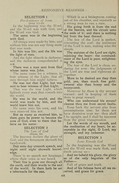 Service Hymnal: with responsive readings, appropriate for all Protestant religious activities page 610