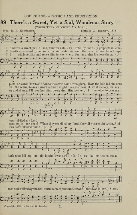 Service Hymnal: with responsive readings, appropriate for all Protestant religious activities page 63