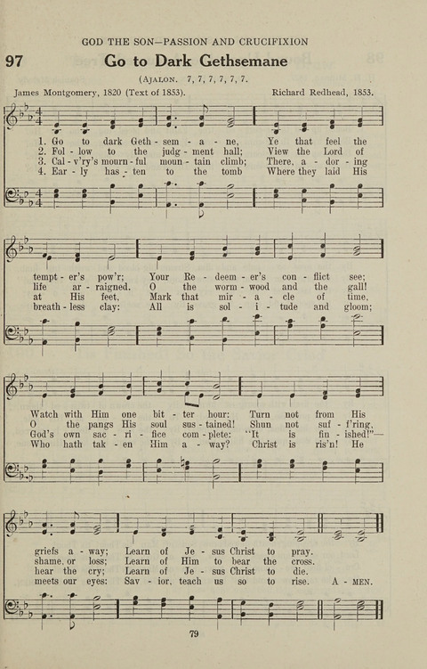 Service Hymnal: with responsive readings, appropriate for all Protestant religious activities page 71