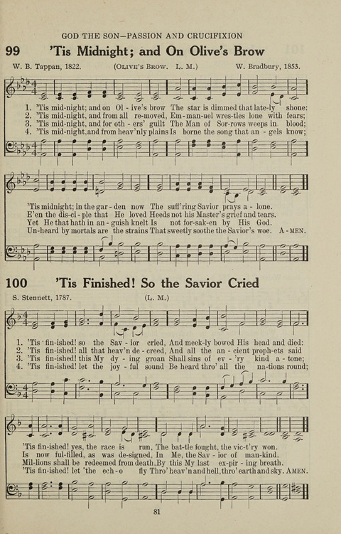 Service Hymnal: with responsive readings, appropriate for all Protestant religious activities page 73