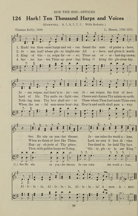 Service Hymnal: with responsive readings, appropriate for all Protestant religious activities page 90