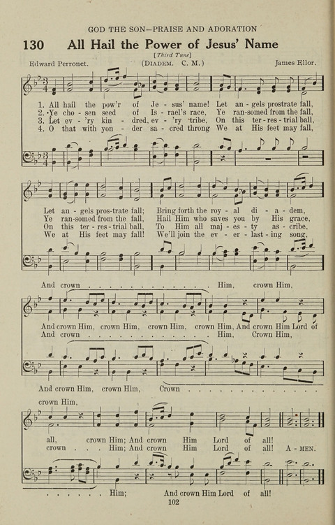 Service Hymnal: with responsive readings, appropriate for all Protestant religious activities page 94