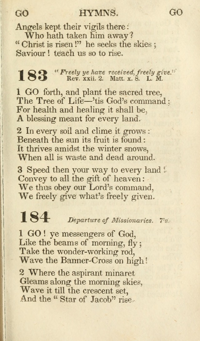 A Selection of Hymns, adapted to the devotions of the closet, the family, and the social circle; and containing subjects appropriate to the monthly concerns of prayer for the success... page 159