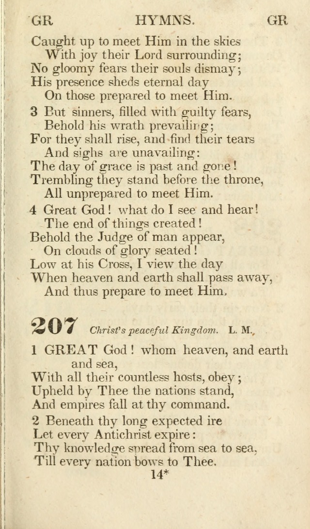 A Selection of Hymns, adapted to the devotions of the closet, the family, and the social circle; and containing subjects appropriate to the monthly concerns of prayer for the success... page 177