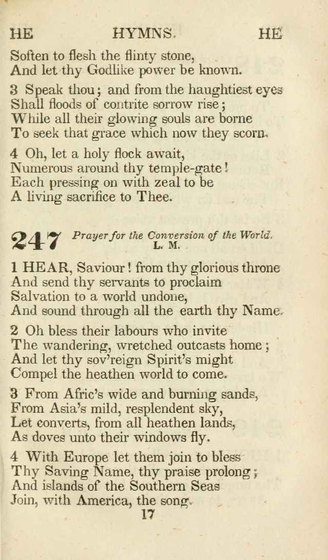 A Selection of Hymns, adapted to the devotions of the closet, the family, and the social circle; and containing subjects appropriate to the monthly concerns of prayer for the success... page 209