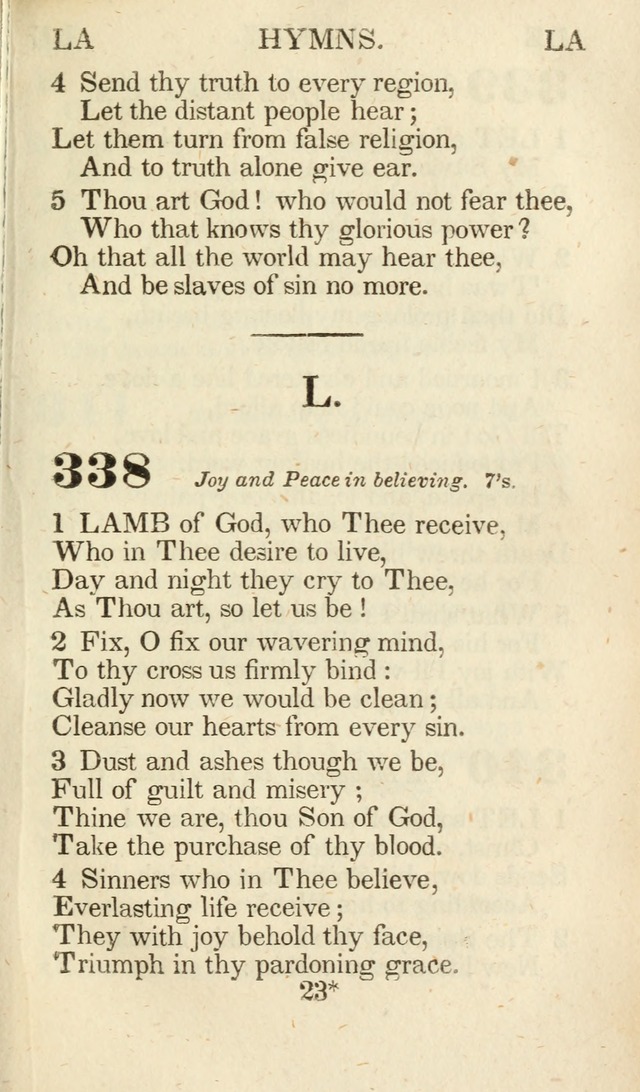 A Selection of Hymns, adapted to the devotions of the closet, the family, and the social circle; and containing subjects appropriate to the monthly concerns of prayer for the success... page 285