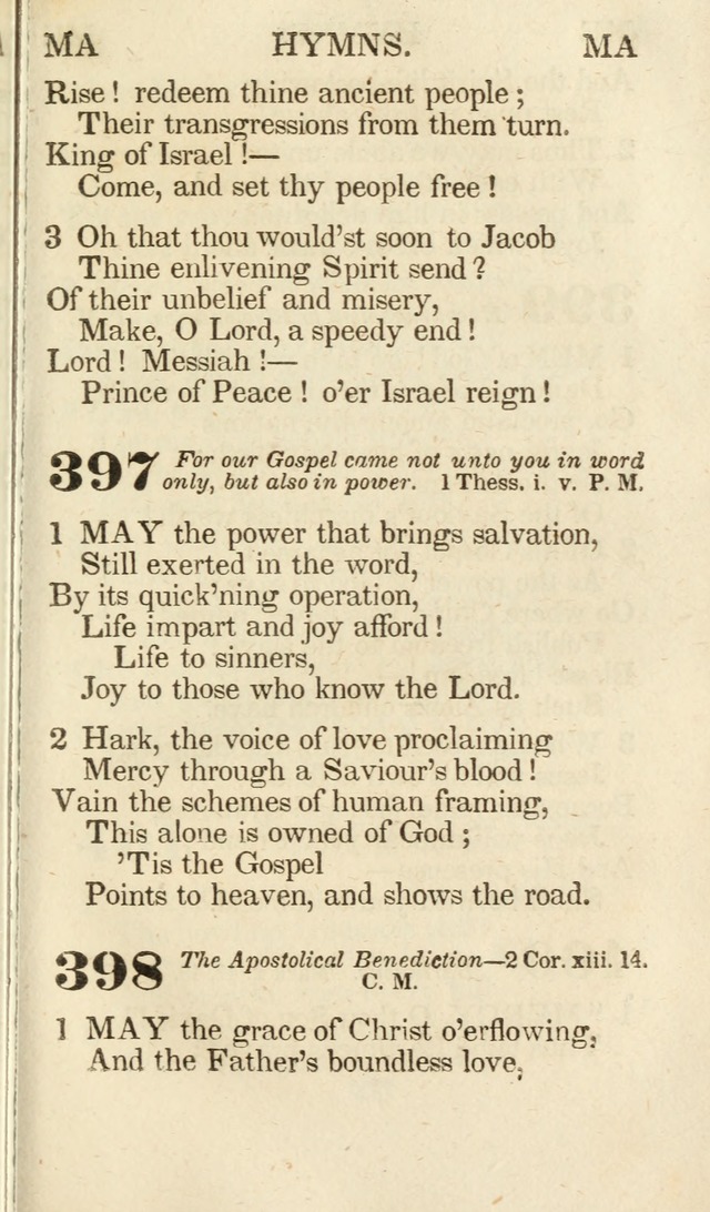 A Selection of Hymns, adapted to the devotions of the closet, the family, and the social circle; and containing subjects appropriate to the monthly concerns of prayer for the success... page 331