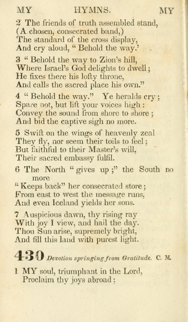 A Selection of Hymns, adapted to the devotions of the closet, the family, and the social circle; and containing subjects appropriate to the monthly concerns of prayer for the success... page 358