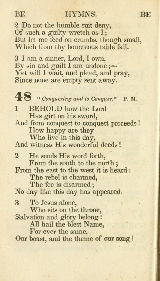 A Selection of Hymns, adapted to the devotions of the closet, the family, and the social circle; and containing subjects appropriate to the monthly concerns of prayer for the success... page 52