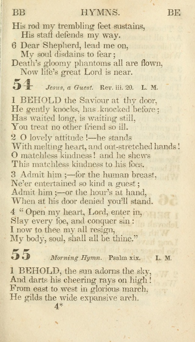 A Selection of Hymns, adapted to the devotions of the closet, the family, and the social circle; and containing subjects appropriate to the monthly concerns of prayer for the success... page 57