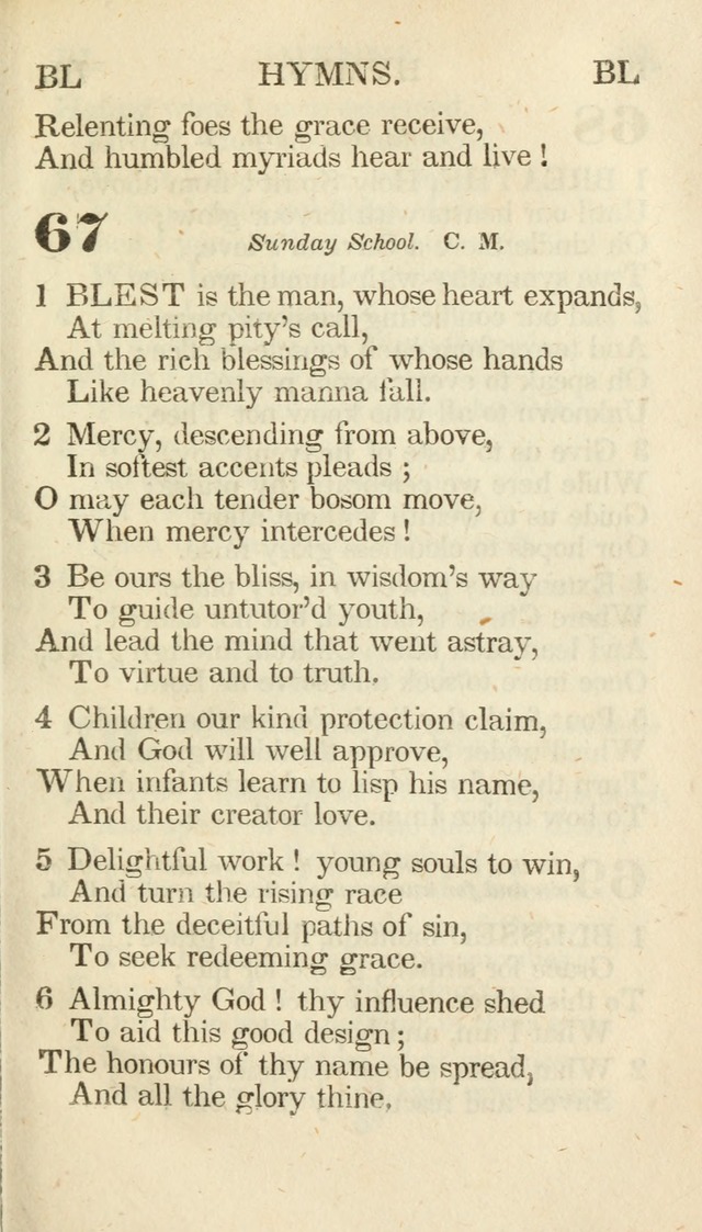 A Selection of Hymns, adapted to the devotions of the closet, the family, and the social circle; and containing subjects appropriate to the monthly concerns of prayer for the success... page 67