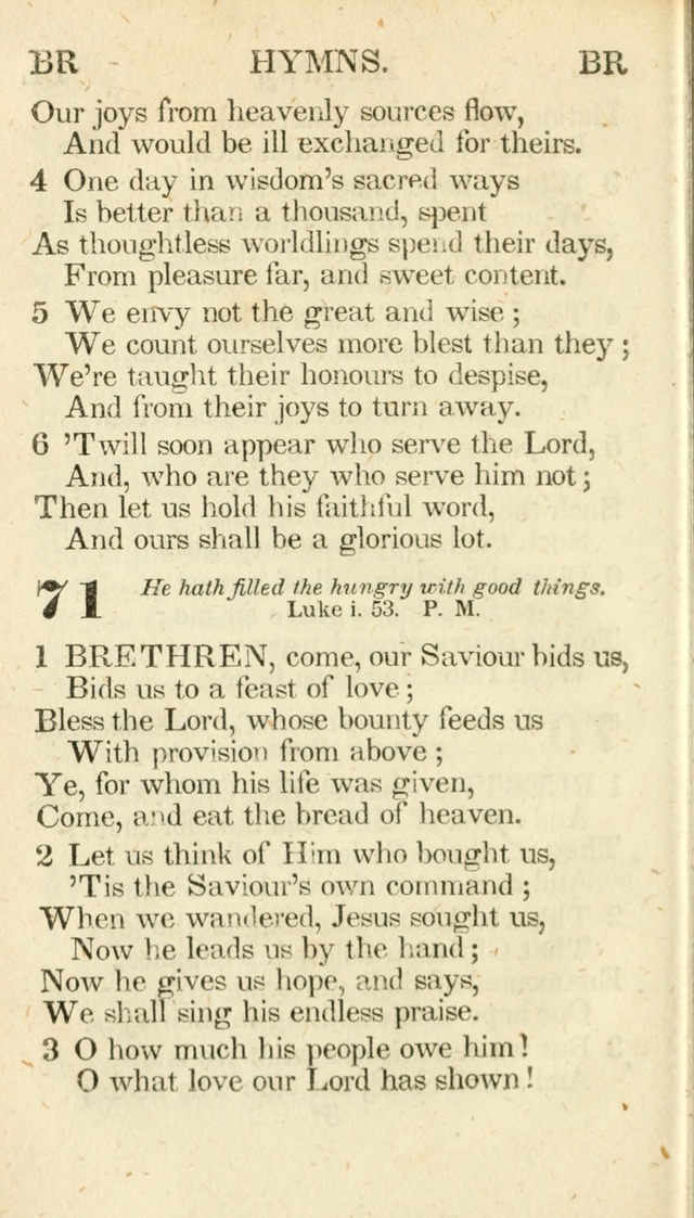 A Selection of Hymns, adapted to the devotions of the closet, the family, and the social circle; and containing subjects appropriate to the monthly concerns of prayer for the success... page 70