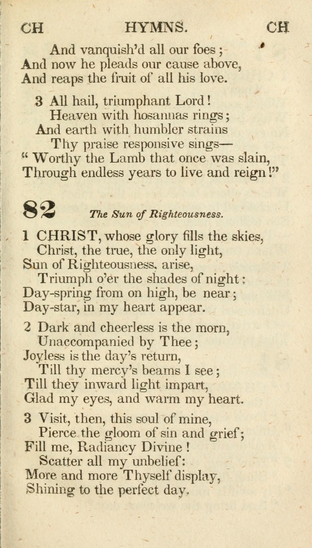 A Selection of Hymns, adapted to the devotions of the closet, the family, and the social circle; and containing subjects appropriate to the monthly concerns of prayer for the success... page 79