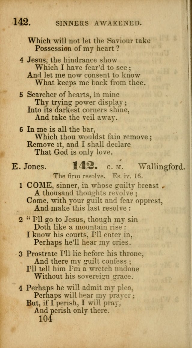 Select Hymns: adapted to the devotional exercises of the Baptist denomination (2nd ed.) page 104