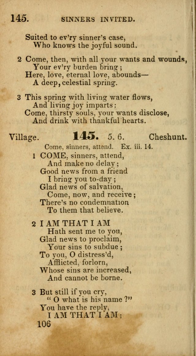 Select Hymns: adapted to the devotional exercises of the Baptist denomination (2nd ed.) page 106