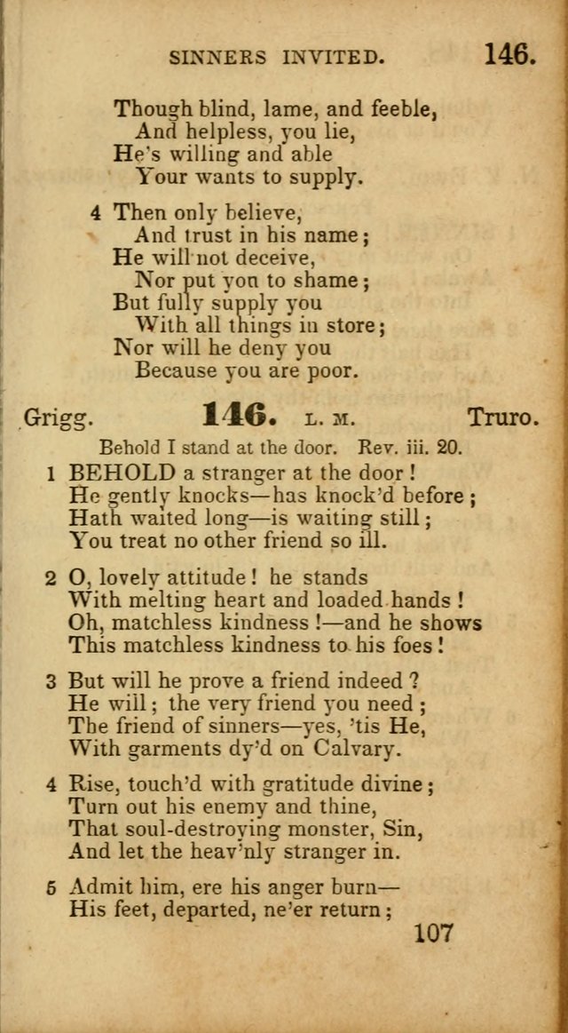 Select Hymns: adapted to the devotional exercises of the Baptist denomination (2nd ed.) page 107