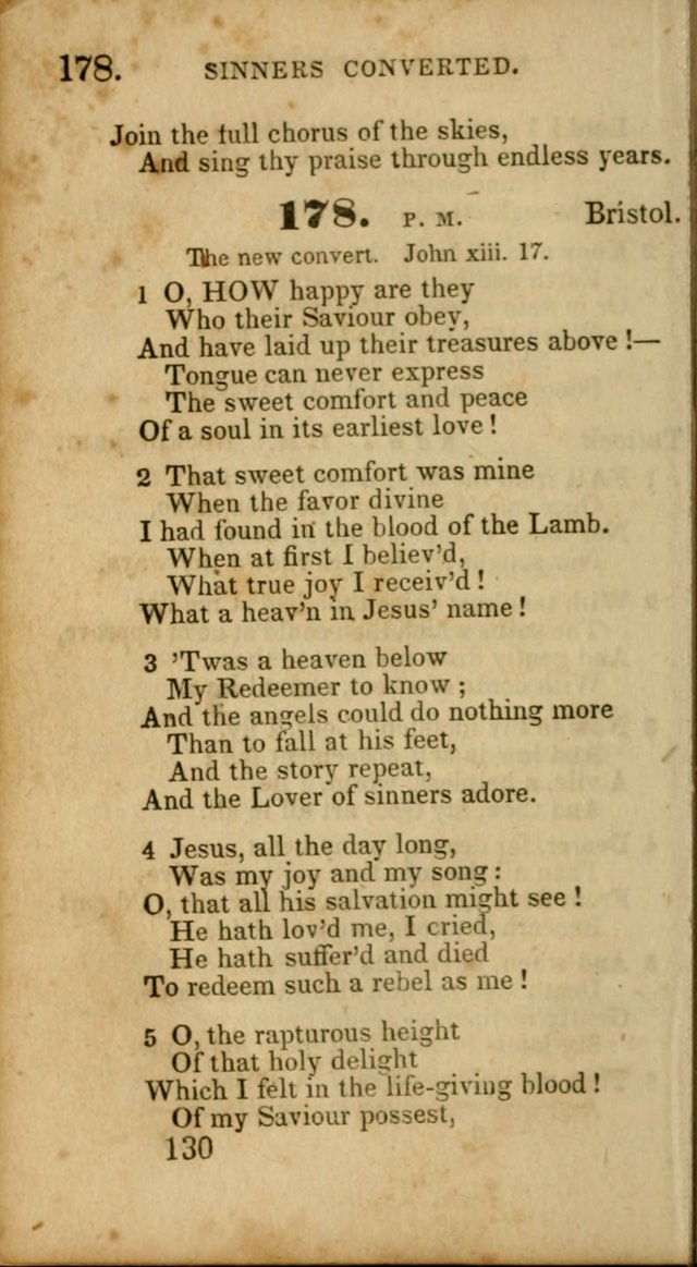 Select Hymns: adapted to the devotional exercises of the Baptist denomination (2nd ed.) page 130