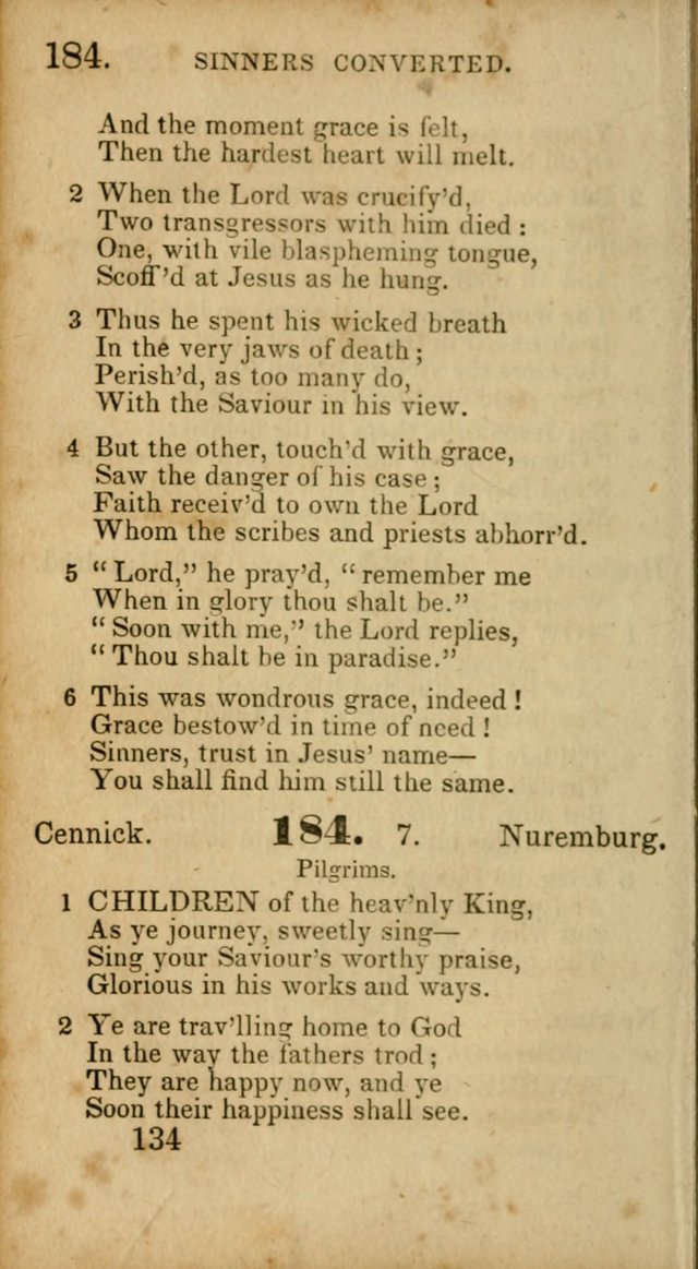 Select Hymns: adapted to the devotional exercises of the Baptist denomination (2nd ed.) page 134