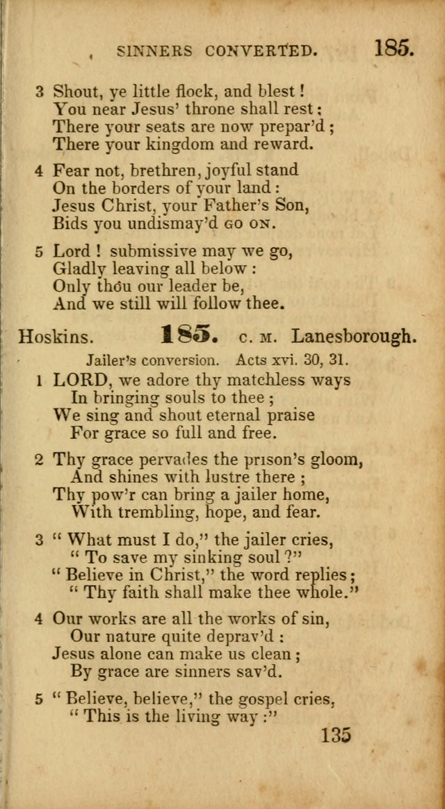 Select Hymns: adapted to the devotional exercises of the Baptist denomination (2nd ed.) page 135