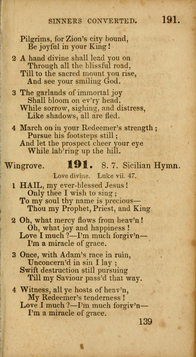 Select Hymns: adapted to the devotional exercises of the Baptist denomination (2nd ed.) page 139