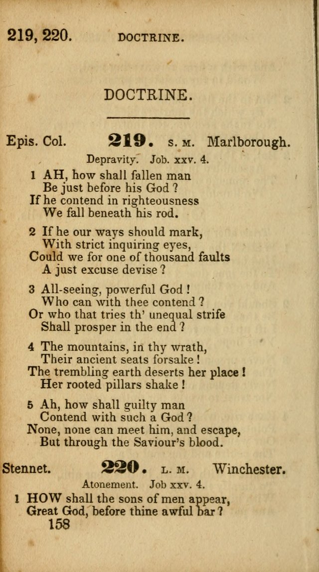 Select Hymns: adapted to the devotional exercises of the Baptist denomination (2nd ed.) page 158