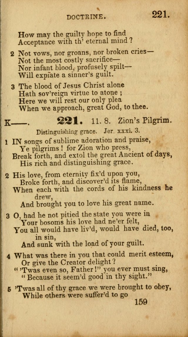 Select Hymns: adapted to the devotional exercises of the Baptist denomination (2nd ed.) page 159