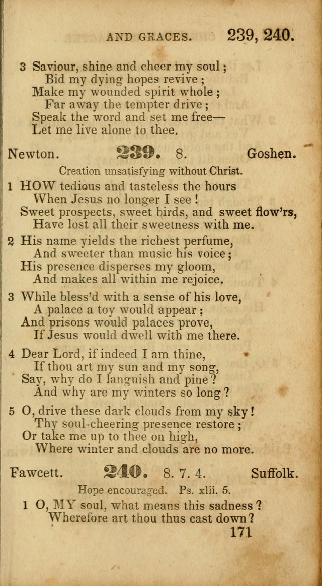 Select Hymns: adapted to the devotional exercises of the Baptist denomination (2nd ed.) page 171