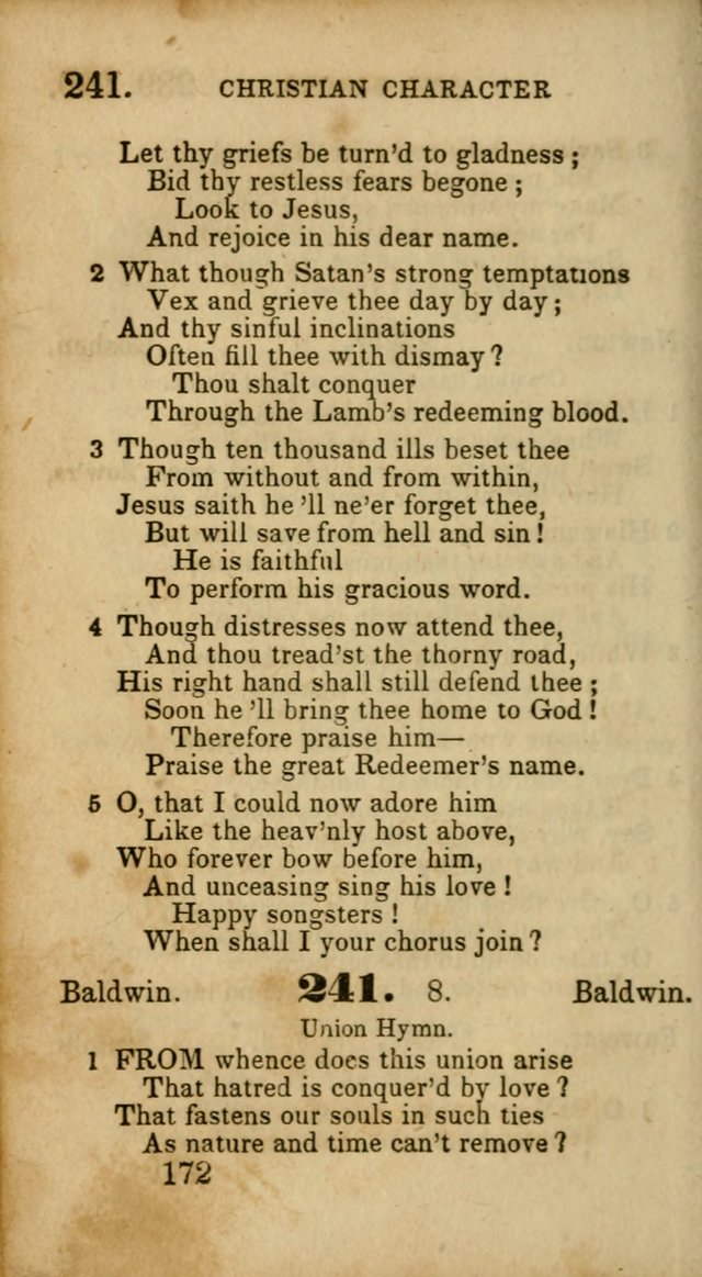 Select Hymns: adapted to the devotional exercises of the Baptist denomination (2nd ed.) page 172