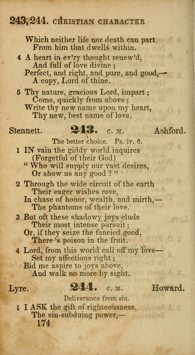 Select Hymns: adapted to the devotional exercises of the Baptist denomination (2nd ed.) page 174