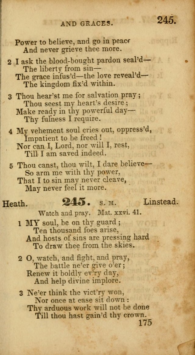 Select Hymns: adapted to the devotional exercises of the Baptist denomination (2nd ed.) page 175