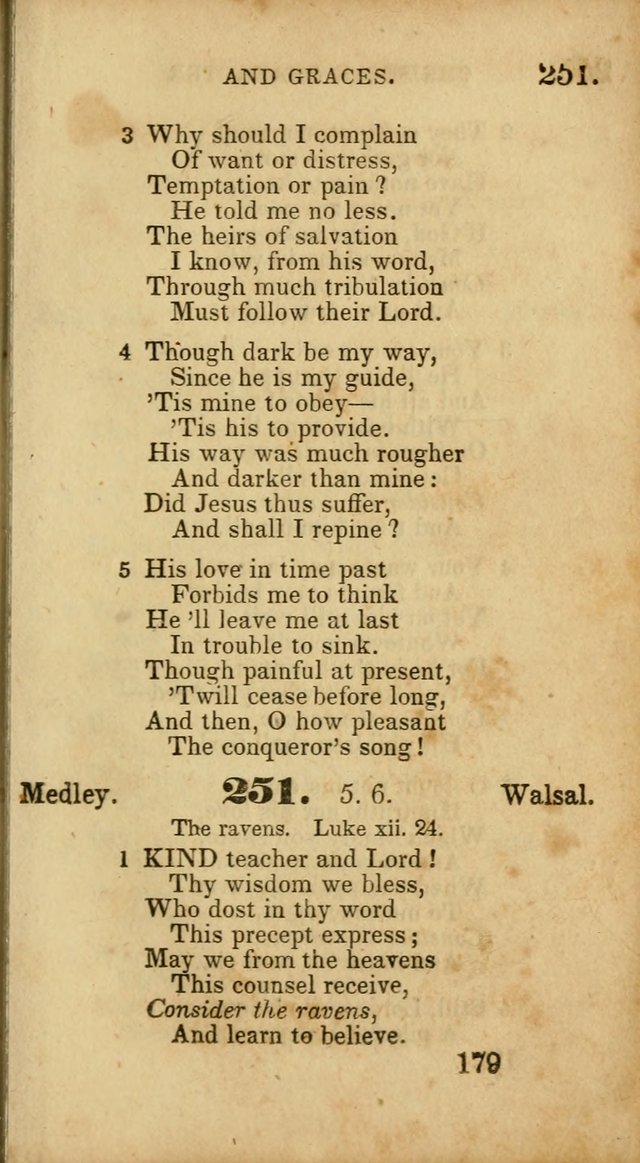 Select Hymns: adapted to the devotional exercises of the Baptist denomination (2nd ed.) page 179