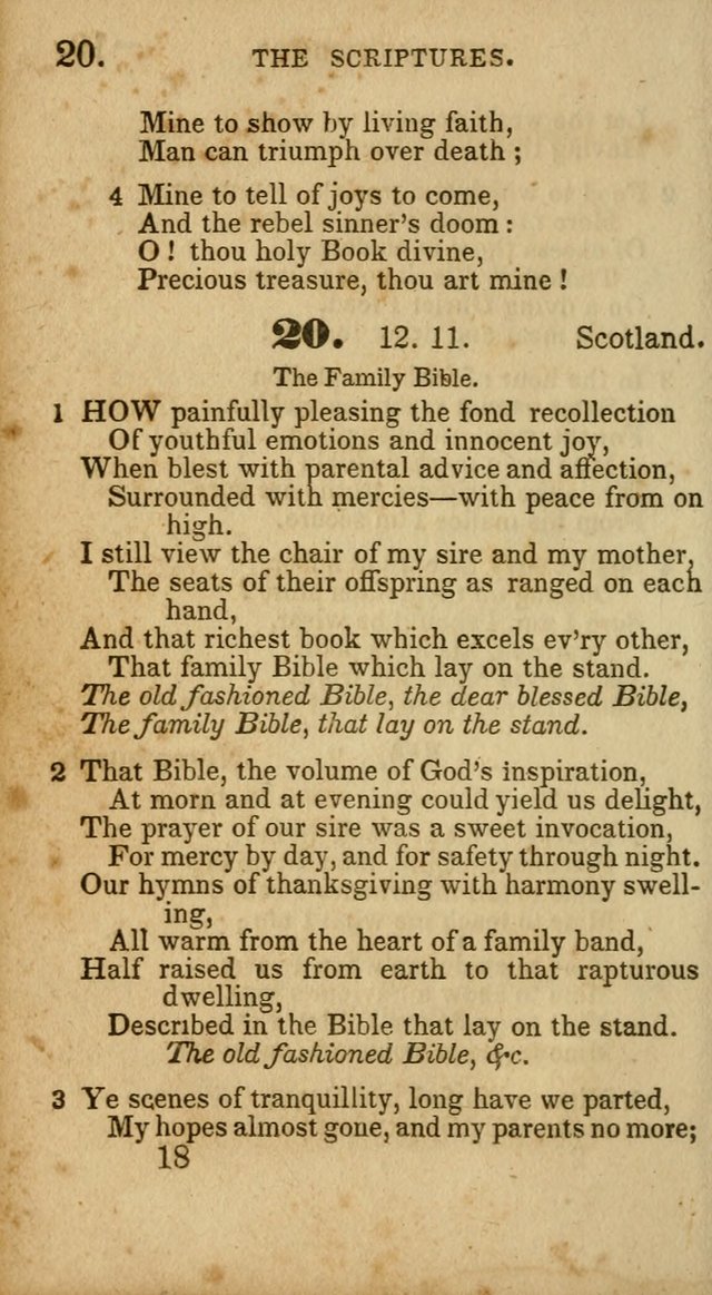 Select Hymns: adapted to the devotional exercises of the Baptist denomination (2nd ed.) page 18