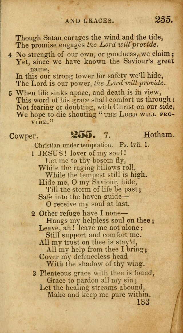 Select Hymns: adapted to the devotional exercises of the Baptist denomination (2nd ed.) page 183