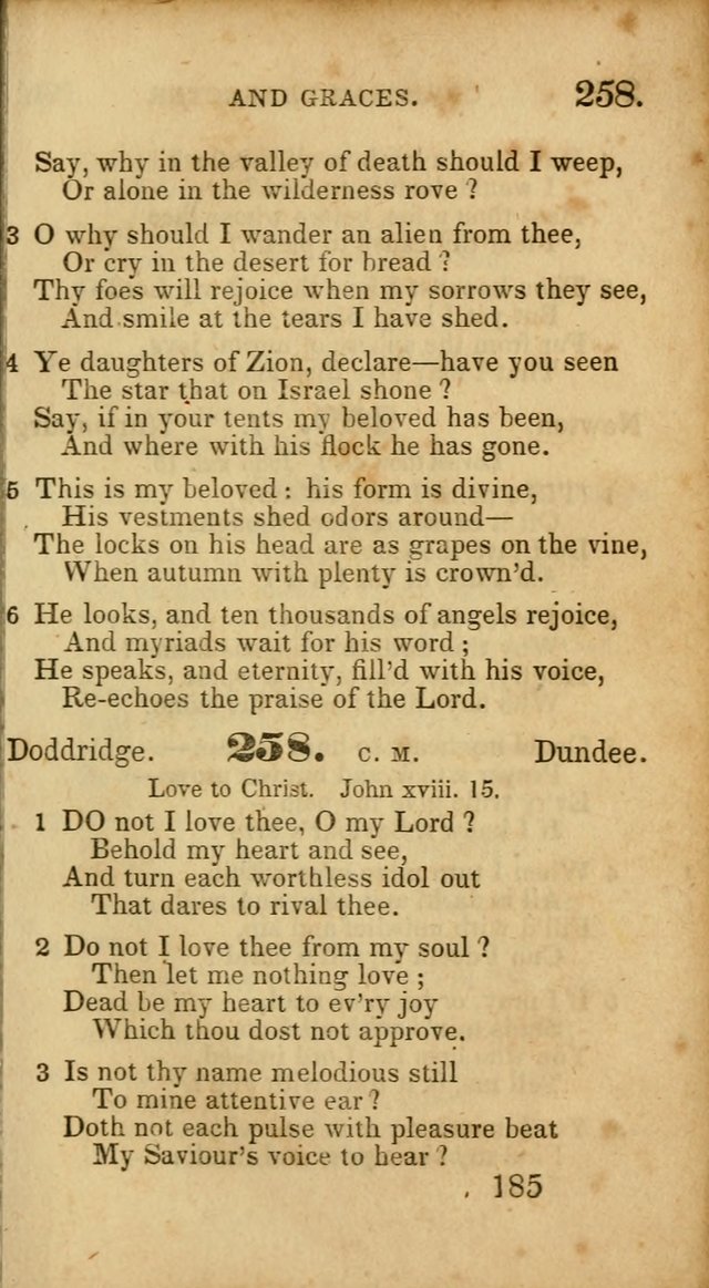 Select Hymns: adapted to the devotional exercises of the Baptist denomination (2nd ed.) page 185