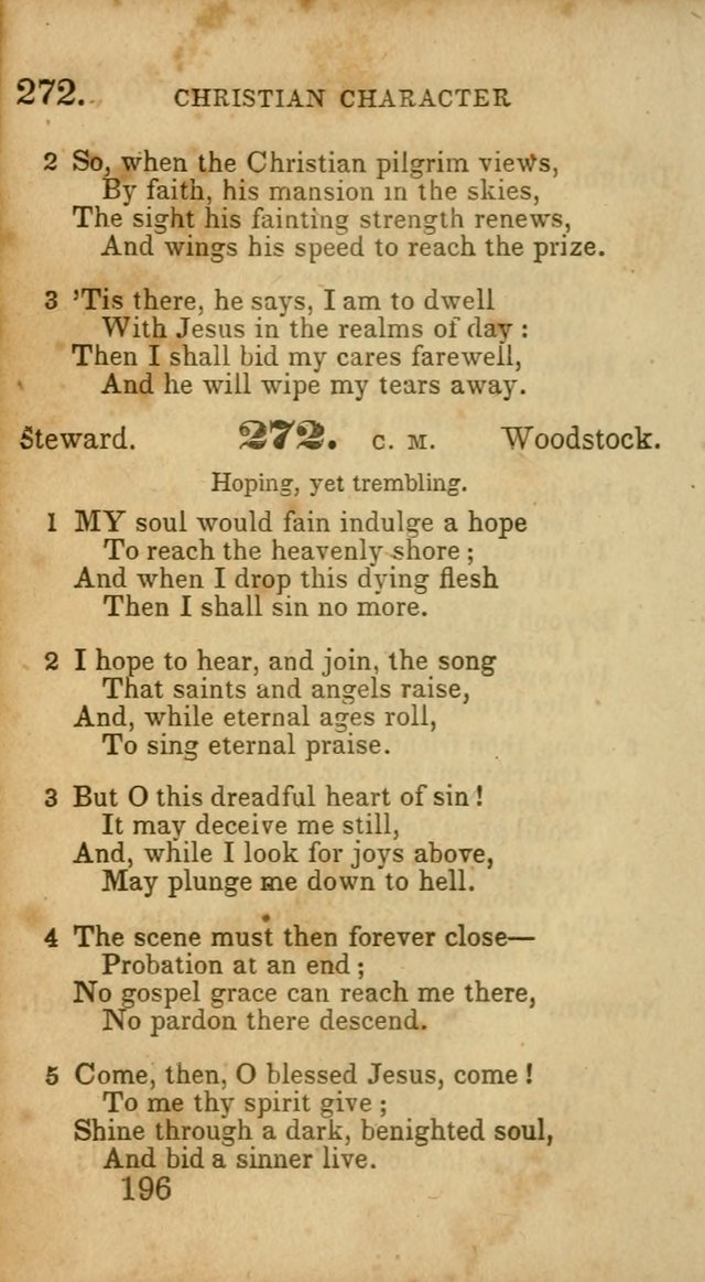 Select Hymns: adapted to the devotional exercises of the Baptist denomination (2nd ed.) page 196