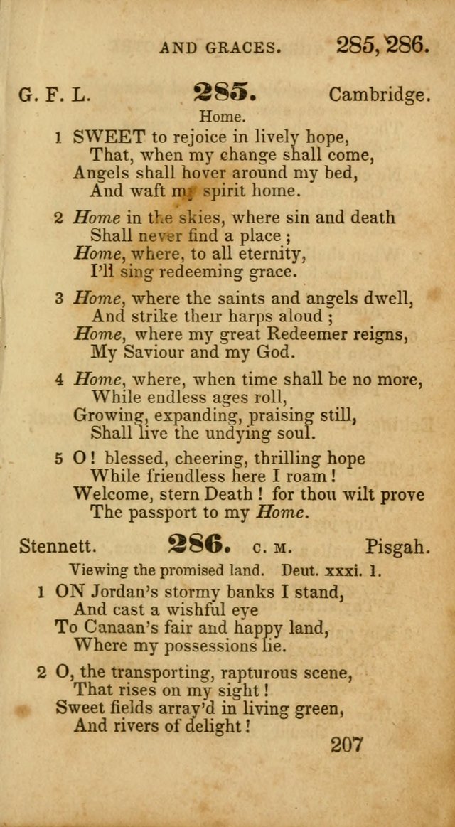 Select Hymns: adapted to the devotional exercises of the Baptist denomination (2nd ed.) page 207