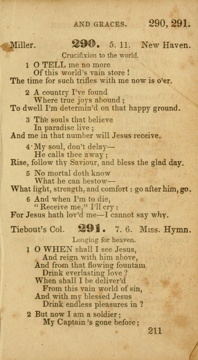 Select Hymns: adapted to the devotional exercises of the Baptist denomination (2nd ed.) page 211